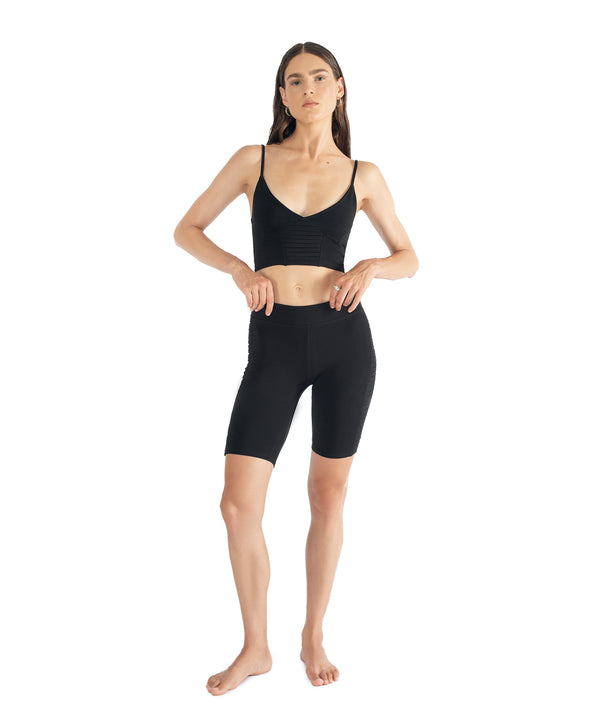 Pleiades biker shorts - Black