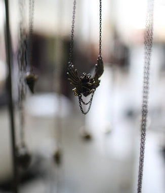 Sufi Heart Wing Brass